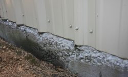 Poor concrete consolidation.